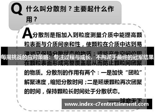每周挑战的应对策略:专注过程与成长,不拘泥于最终的冠军结果 每周挑战的应对策略:专注过程与成长,不拘泥于最终的冠军结果