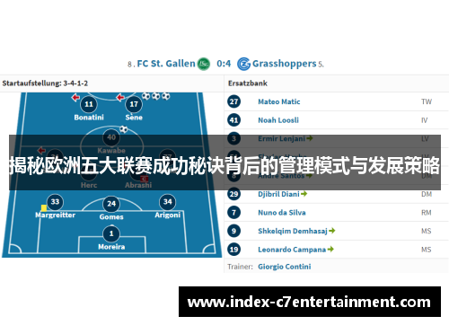 揭秘欧洲五大联赛成功秘诀背后的管理模式与发展策略 揭秘欧洲五大联赛成功秘诀背后的管理模式与发展策略